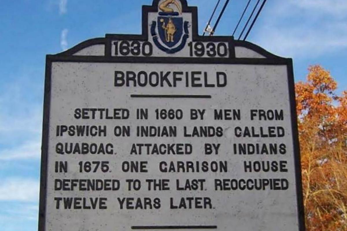 Brookfield Town Sign