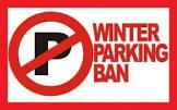 winter parking ban sign